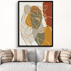 Cat Ochre Slumber โ cat ochre slumber sq white groovy couch close 1port framed black