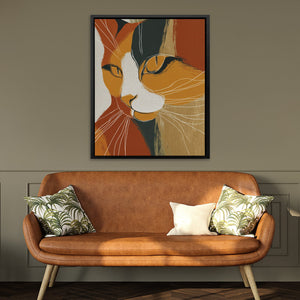 Cat's Autumn Fire - Luxury Wall Art