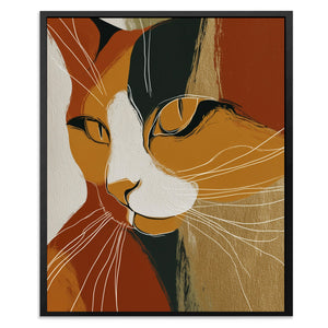 Cat's Autumn Fire - Luxury Wall Art