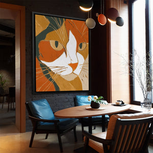 Cat's Golden Hour - Luxury Wall Art