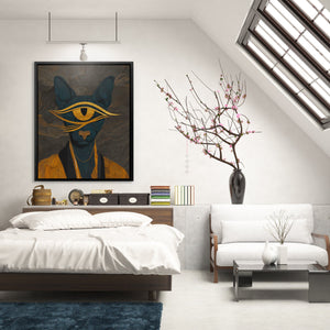 Cat's Golden Oracle - Luxury Wall Art
