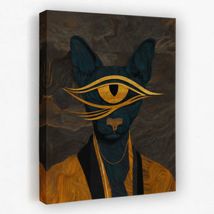 Cat's Golden Oracle - Luxury Wall Art