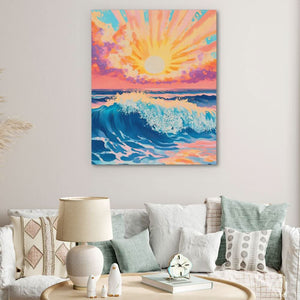 Celestial Break - Beach Art for Bathroom