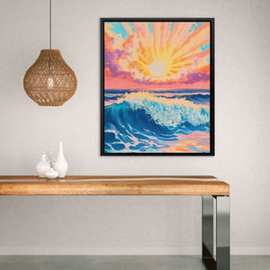 Celestial Break - Pastel Canvas Wall Art