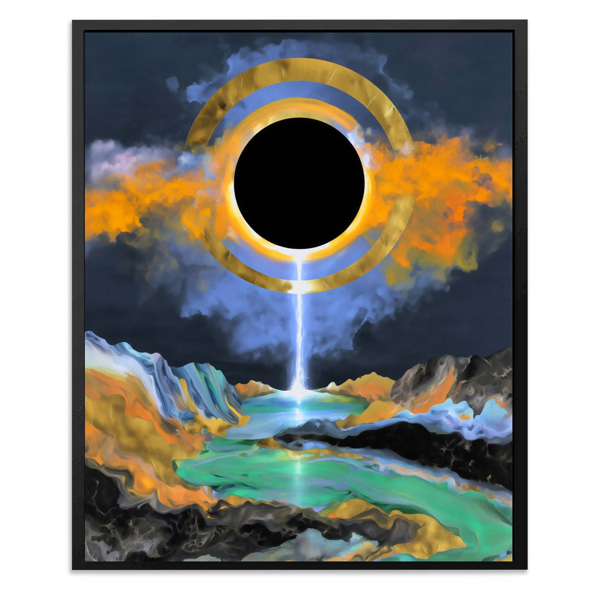 Celestial Eclipse Realm - Luxury Wall Art
