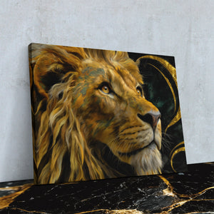 Celestial Lion Crown - Luxury Wall Art