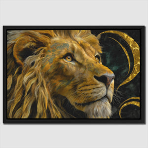Celestial Lion Crown - Luxury Wall Art