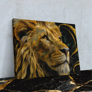 Celestial Lion Crown - Luxury Wall Art