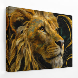 Celestial Lion Crown - Luxury Wall Art