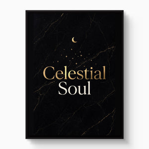 Celestial Soul โ celestial soul white studio framed black