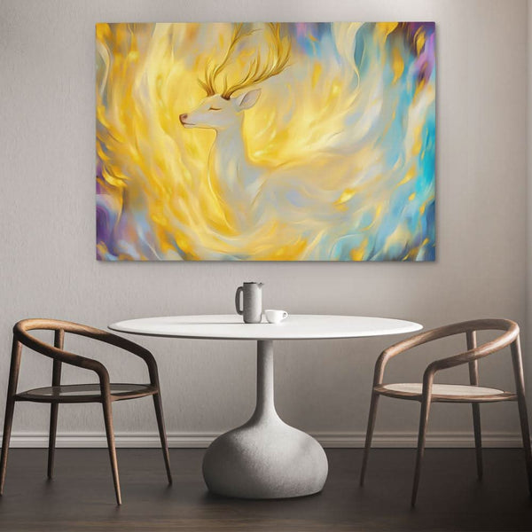 Celestial Stag in a room