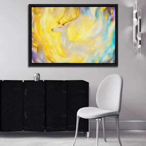 Celestial Stag - Large Fantasy Canvas Print