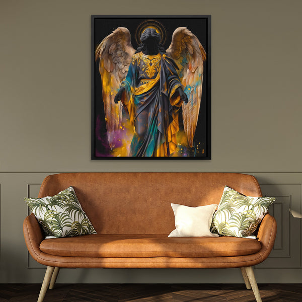 Celestial Wings Portrait in a room