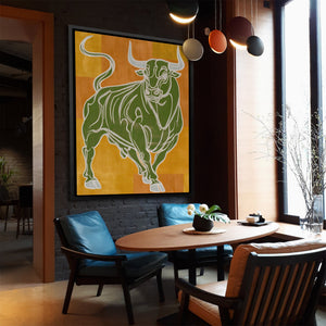 Charging Emerald Force - Luxury Wall Art