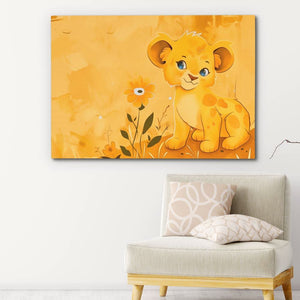 Charming Lion Cub - Luxury Wall Art