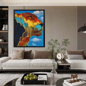 Cheetah Cloudscape Rising - Luxury Wall Art