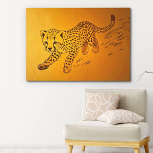 Cheetah Cub Playing - Luxury Wall Art