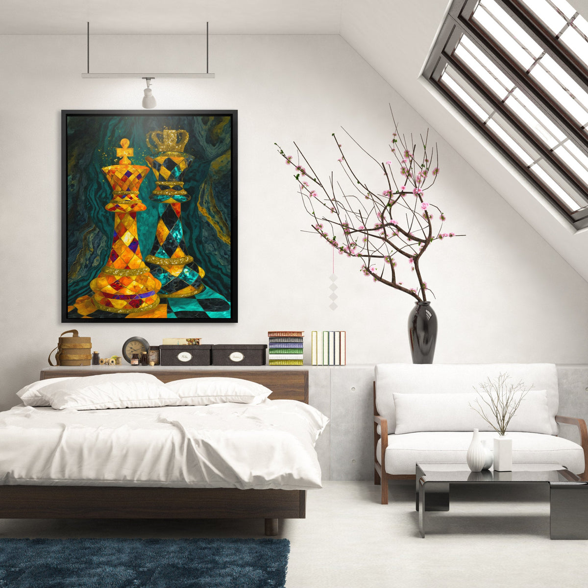 Chess Jeweled Crowns - Luxury Wall Art