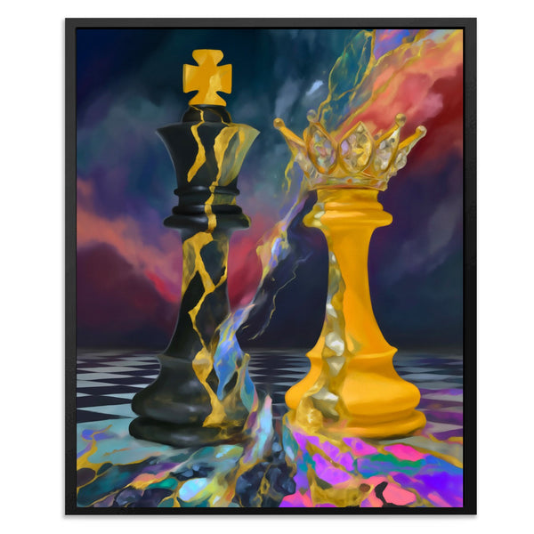 Chess Queen's Golden Dominion in a room