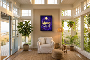 Child of the Cosmos — child of the cosmos living room with plants 1port framed black