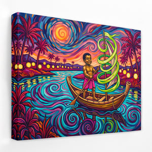 Child Starry Voyage — Child Starry Voyage Landscape Side View Mirror Wrap 190