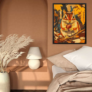 Chipmunk Nut Treasure - Luxury Wall Art