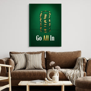 Chips Go All-In โ chips go all in sq brown couch 1port flush print