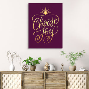 Choose Joy Gilded - Luxury Wall Art