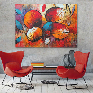 Chromatic Cadence - Blue Canvas Print