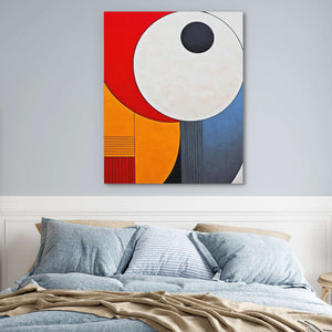 Circling Colors - Large Abstract Canvas Print