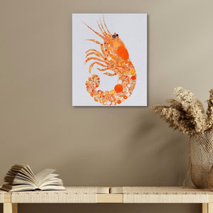 Citrus Shrimp - Orange Food Canvas Print
