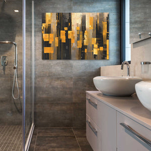 City of Candlesticks - Large Abstract Canvas Print