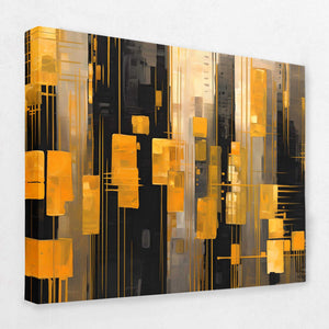 City of Candlesticks - Wall Street Canvas Wall Art