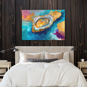 Clam Golden Depths — Clam Golden Depths Bedroom with Wood Walls 26