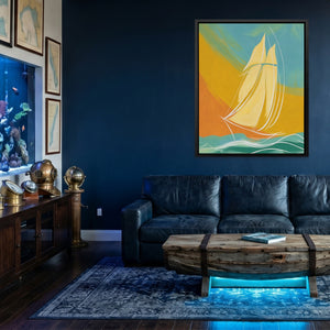 Clipper Ship Gliding - Luxury Wall Art