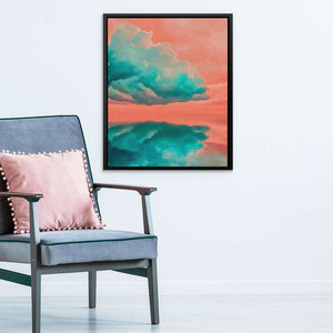 Cloud Mirror - Pastel Wall Art for Meditation Room
