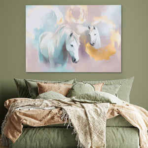 Cloudborne Stallions - Luxury Wall Art
