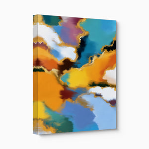 Clouds Color Surge โ clouds color surge angled flush print