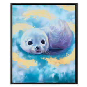 Cloudy Ocean Eyes - Large Canvas Print