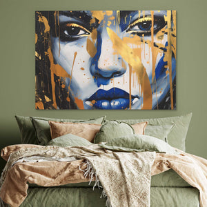 Cobalt Serenity - Abstract Wall Art Print