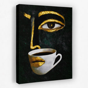 Coffee Pour Portrait - Luxury Wall Art