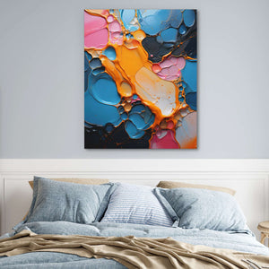 Colorful Chaos - Large Abstract Canvas Print