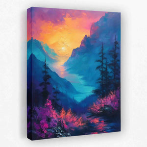 Colorful Composition - Landscapes Canvas Wall Art