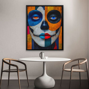 Colorful Day of the Dead - Modern Wall Art Print