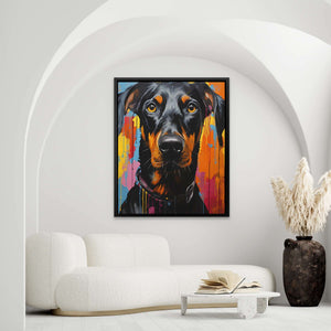 Colorful Doberman - Animals Art