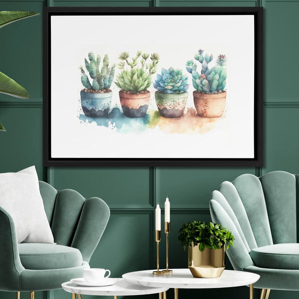 Colorful Succulents in a room