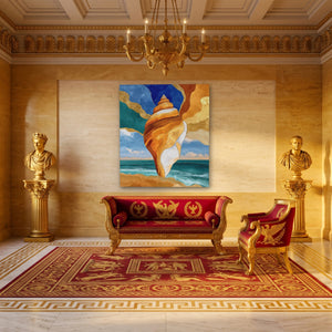 Conch Shell Rising - Luxury Wall Art