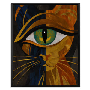Copper Cat Oracle II - Luxury Wall Art