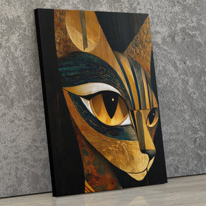 Copper Feline Fragments - Luxury Wall Art