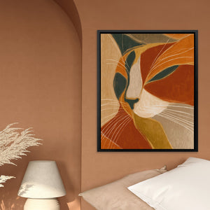 Copper Feline Oracle - Luxury Wall Art